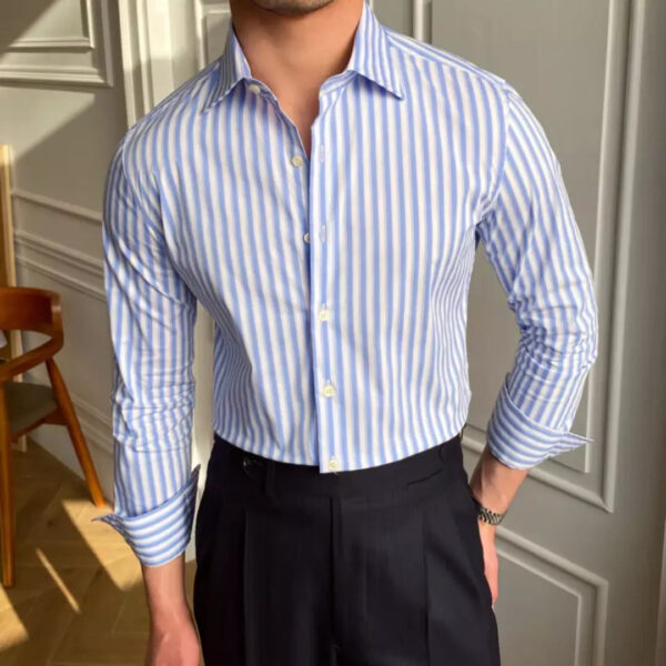 Milan Men's Long Sleeve Shirt - immagine 4